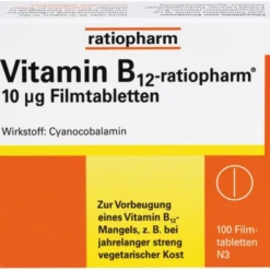 VITAMIN B12-RATIOPHARM 10 μg Filmtabletten 100 St