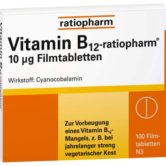VITAMIN B12-RATIOPHARM 10 μg Filmtabletten 100 St
