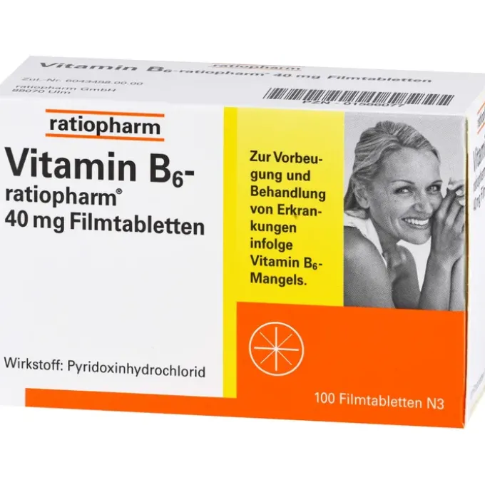 VITAMIN B6-RATIOPHARM 40 mg Filmtabletten 100 St