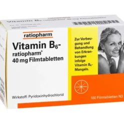 VITAMIN B6-RATIOPHARM 40 mg Filmtabletten 100 St