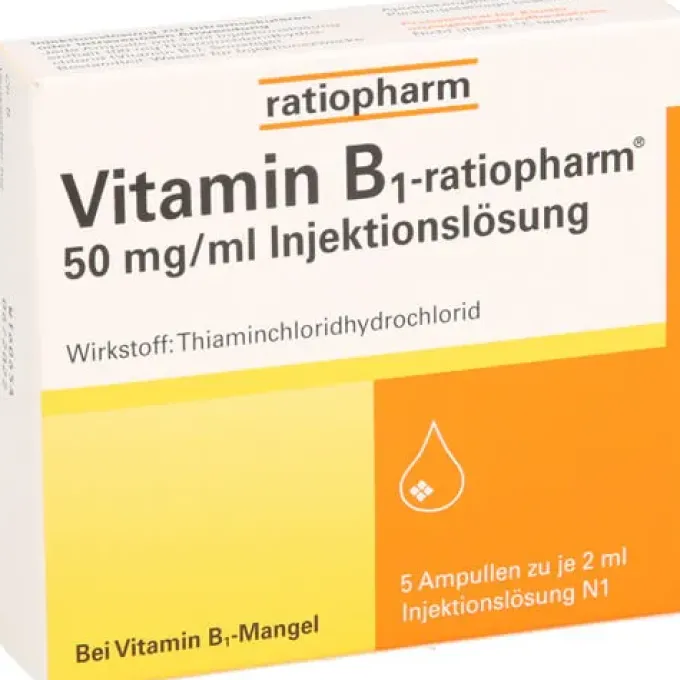 VITAMIN B1-RATIOPHARM 50 mg/ml Inj.Lsg.Ampullen 10 ml