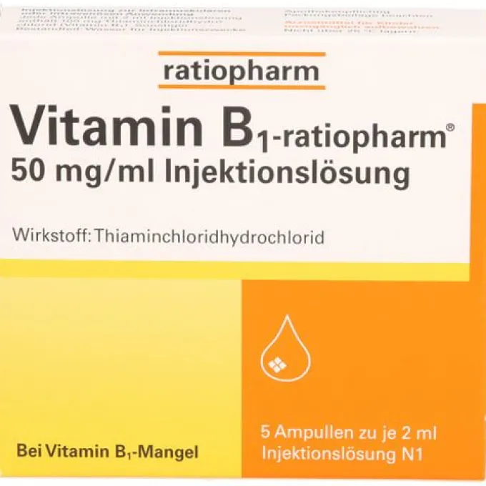 VITAMIN B1-RATIOPHARM 50 mg/ml Inj.Lsg.Ampullen 10 ml
