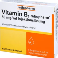 VITAMIN B1-RATIOPHARM 50 mg/ml Inj.Lsg.Ampullen 10 ml