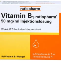 VITAMIN B1-RATIOPHARM 50 mg/ml Inj.Lsg.Ampullen 10 ml