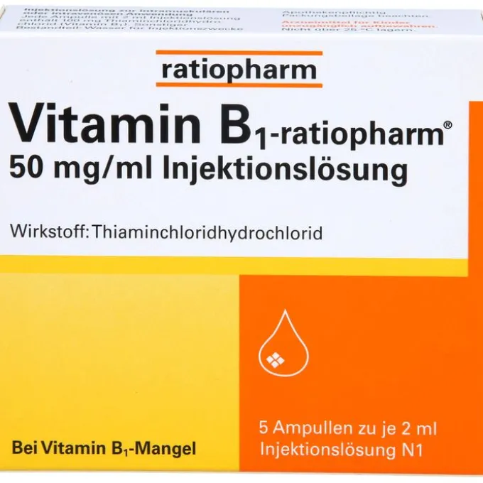 VITAMIN B1-RATIOPHARM 50 mg/ml Inj.Lsg.Ampullen 10 ml