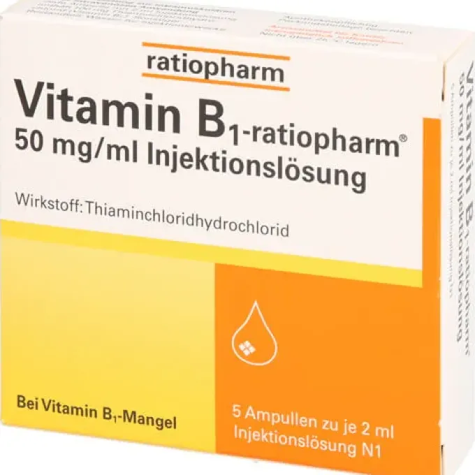 VITAMIN B1-RATIOPHARM 50 mg/ml Inj.Lsg.Ampullen 10 ml