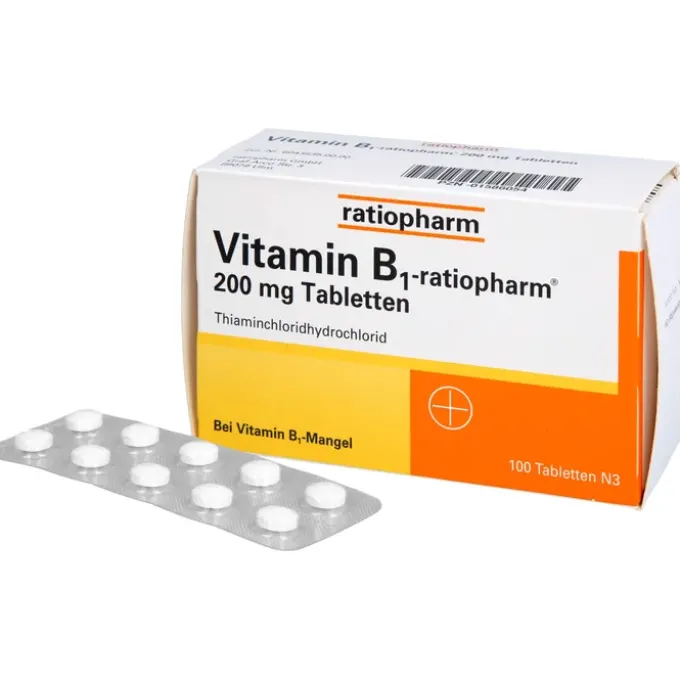 VITAMIN B1-RATIOPHARM 200 mg Tabletten 100 St