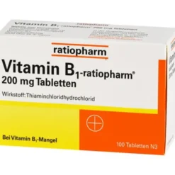 VITAMIN B1-RATIOPHARM 200 mg Tabletten 100 St