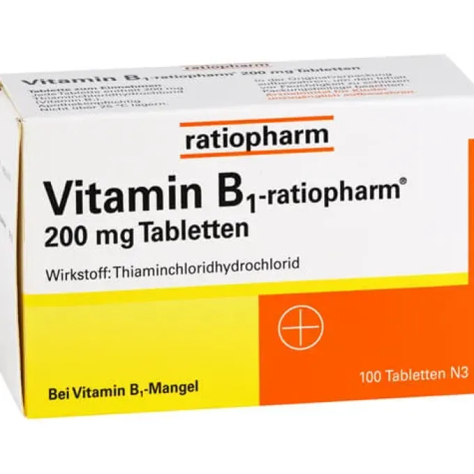 VITAMIN B1-RATIOPHARM 200 mg Tabletten 100 St