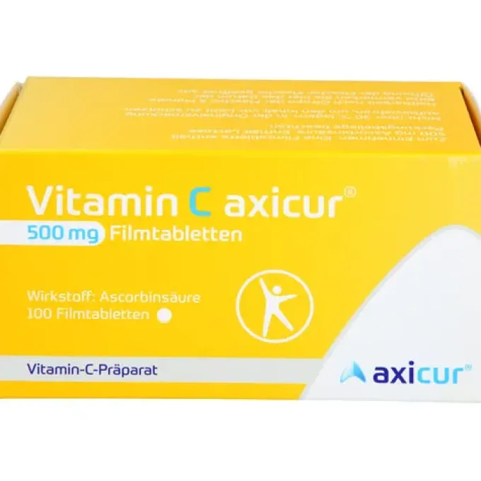 VITAMIN C AXICUR 500 mg Filmtabletten 100 St