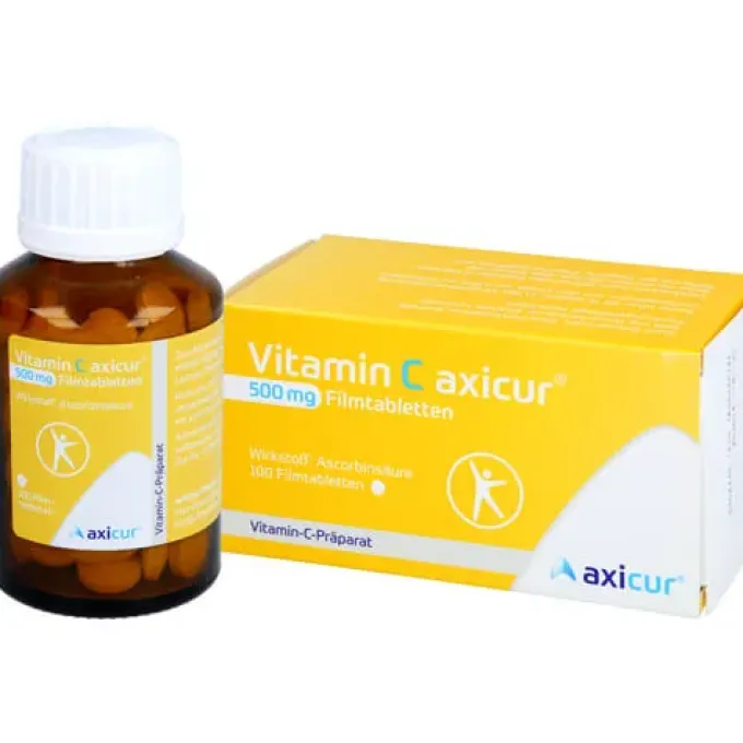 VITAMIN C AXICUR 500 mg Filmtabletten 100 St