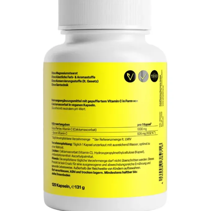 VITAMIN C KAPSELN 1000 mg gepuffert 120 Stück