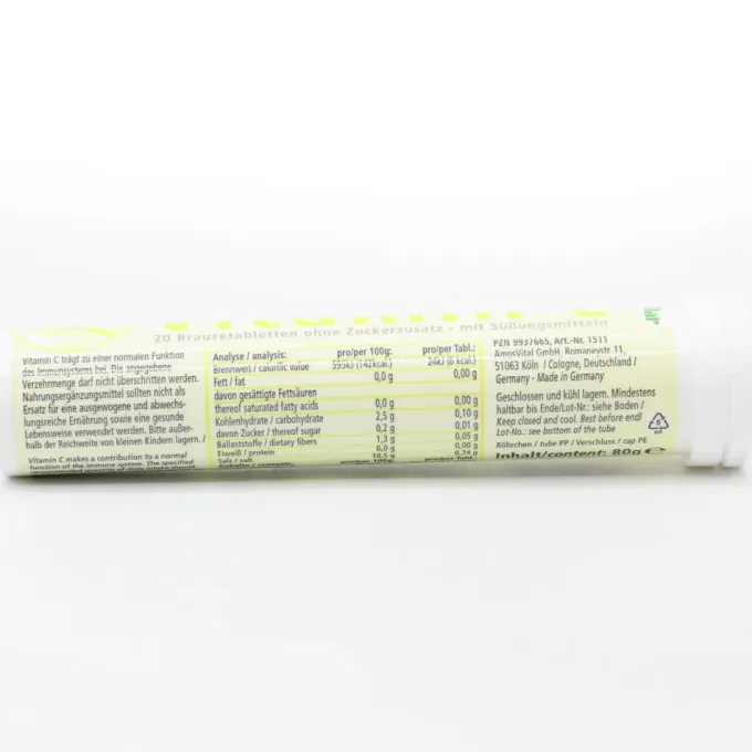 VITAMIN C 1000 mg AmosVital Brausetabletten 20 Stück
