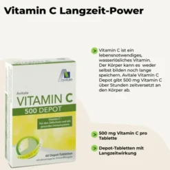VITAMIN C 500 mg Depot Tabletten 60 Stück
