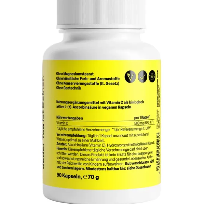 VITAMIN C 500 mg Kapseln 90 Stück