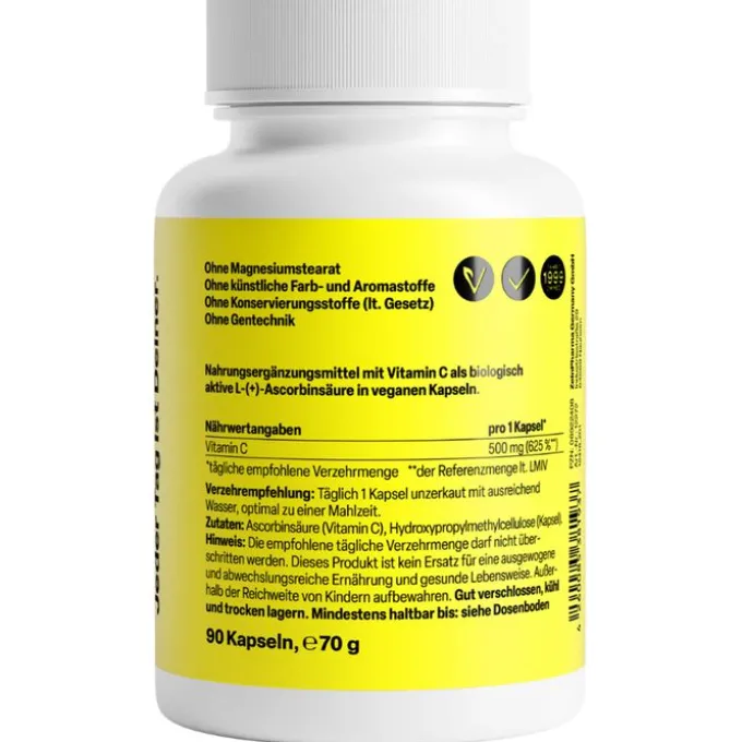 VITAMIN C 500 mg Kapseln 90 Stück