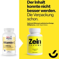 VITAMIN C 1000 mg Kapseln ZeinPharma 120 Stück