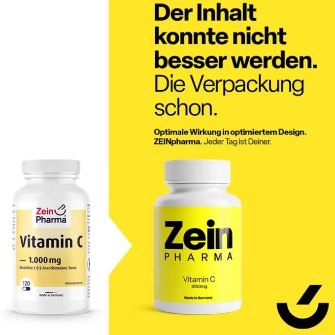 VITAMIN C 1000 mg Kapseln ZeinPharma 120 Stück