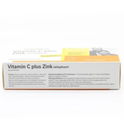VITAMIN C PLUS Zink-ratiopharm Brausetabletten 40 Stück