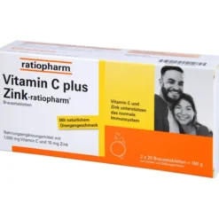 VITAMIN C PLUS Zink-ratiopharm Brausetabletten 40 Stück