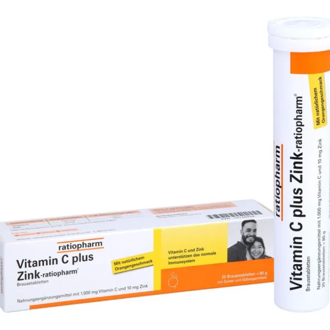 VITAMIN C PLUS Zink-ratiopharm Brausetabletten 20 Stück