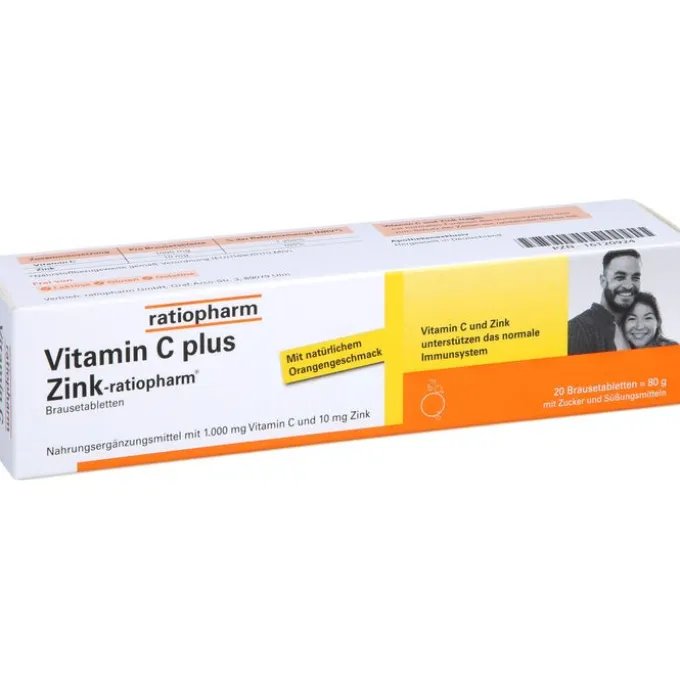 VITAMIN C PLUS Zink-ratiopharm Brausetabletten 20 Stück