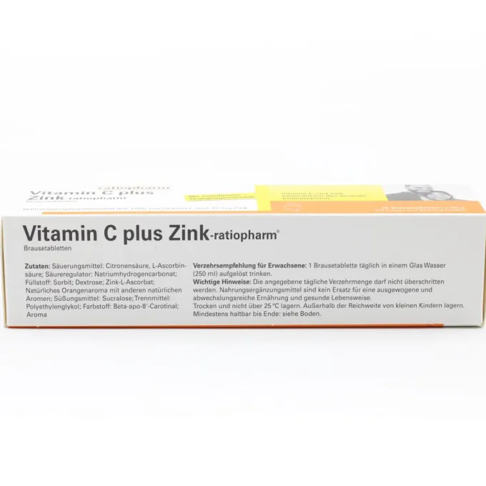 VITAMIN C PLUS Zink-ratiopharm Brausetabletten 20 Stück