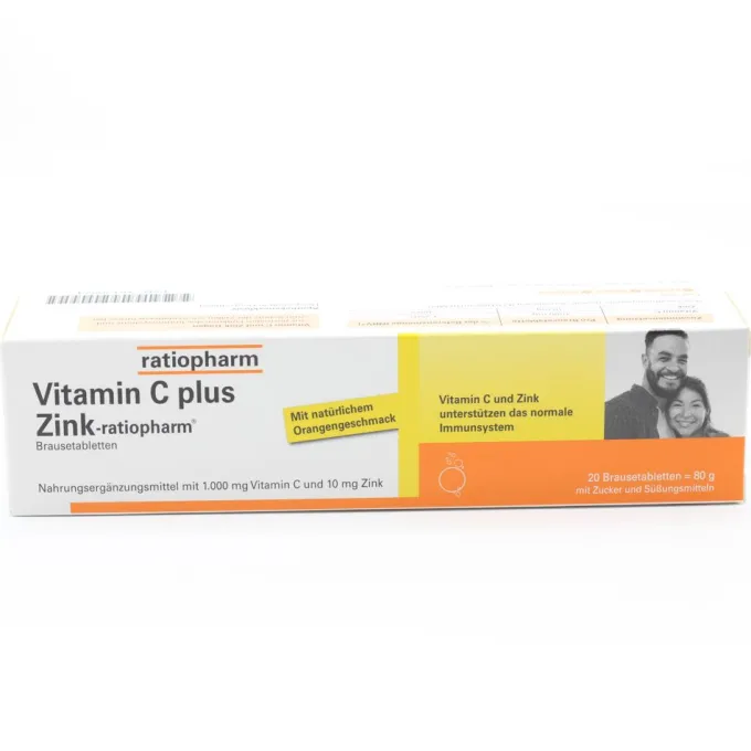 VITAMIN C PLUS Zink-ratiopharm Brausetabletten 20 Stück