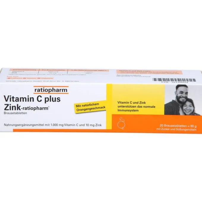 VITAMIN C PLUS Zink-ratiopharm Brausetabletten 20 Stück