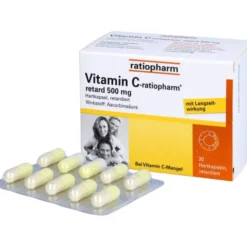 VITAMIN C-RATIOPHARM retard 500 mg Kapseln 30 St