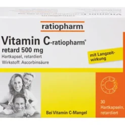 VITAMIN C-RATIOPHARM retard 500 mg Kapseln 30 St