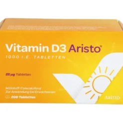 VITAMIN D3 ARISTO 1000 I.E. Tabletten 200 St