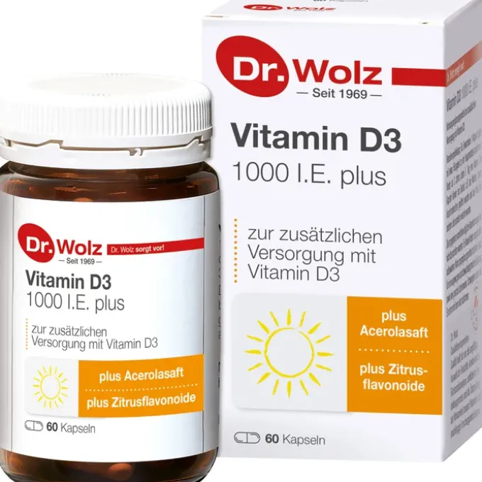 VITAMIN D3 1000 I.E. plus Dr.Wolz Kapseln 60 Stück