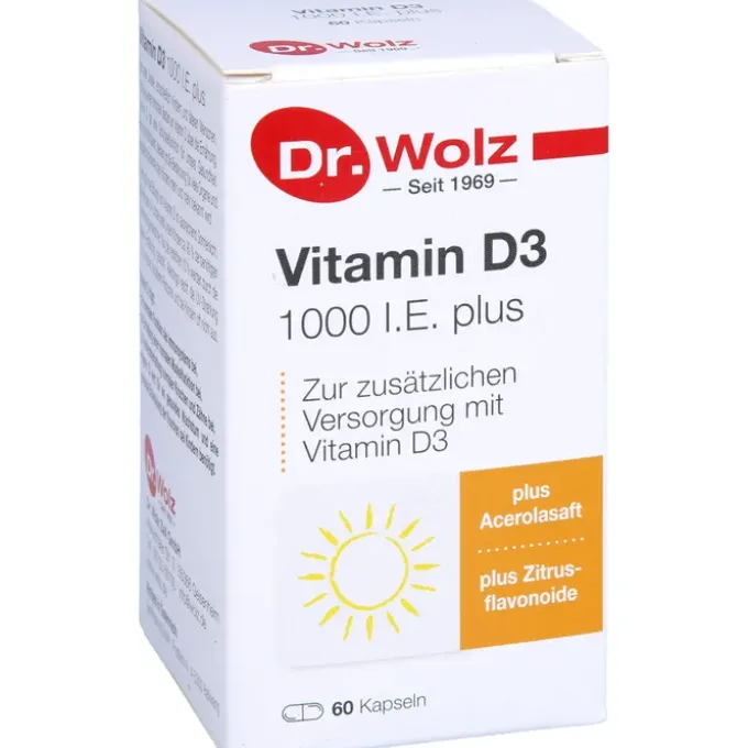 VITAMIN D3 1000 I.E. plus Dr.Wolz Kapseln 60 Stück