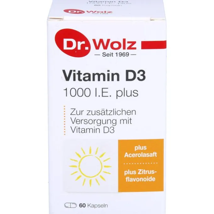 VITAMIN D3 1000 I.E. plus Dr.Wolz Kapseln 60 Stück