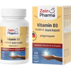 VITAMIN D3 14.000 I.E. Softgel-Kapseln ZeinPharma 120 Stück