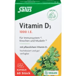 VITAMIN D3 1000 I.E. vegan Kapseln Salus 60 Stück