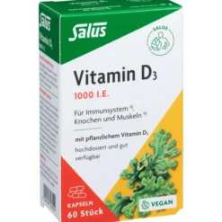 VITAMIN D3 1000 I.E. vegan Kapseln Salus 60 Stück