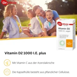 VITAMIN D2 1000 I.E. vegan Kapseln 60 Stück