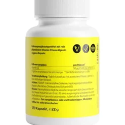 VITAMIN D3 2000 I.E. vegan Kapseln 120 Stück