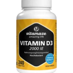 VITAMIN D3 2.000 I.E. vegetarisch Tabletten 240 Stück