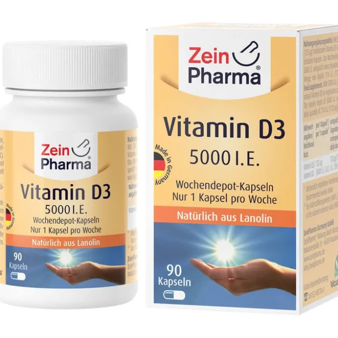 VITAMIN D3 5000 I.E. Wochendepot Kapseln 90 Stück