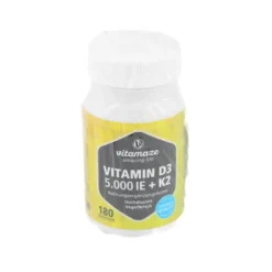 VITAMIN D3 K2 5000 I.E./100 μg hochdosiert Tabl. 180 Stück