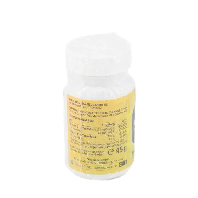 VITAMIN D3 K2 5000 I.E./100 μg hochdosiert Tabl. 180 Stück