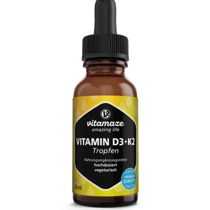 VITAMIN D3 K2 1000 I.E./10 μg hochdosiert Tropfen 50 ml