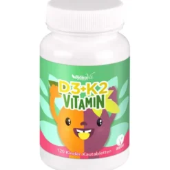 VITAMIN D3+K2 Kinder Kautabletten vegan 120 Stück
