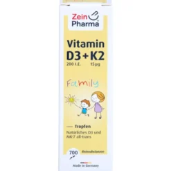 VITAMIN D3+K2 MK-7 all trans Family Tropf.z.Einn. 20 ml
