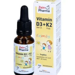 VITAMIN D3+K2 MK-7 all trans Family Tropf.z.Einn. 20 ml