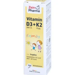 VITAMIN D3+K2 MK-7 all trans Family Tropf.z.Einn. 20 ml