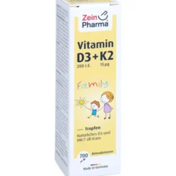 VITAMIN D3+K2 MK-7 all trans Family Tropf.z.Einn. 20 ml